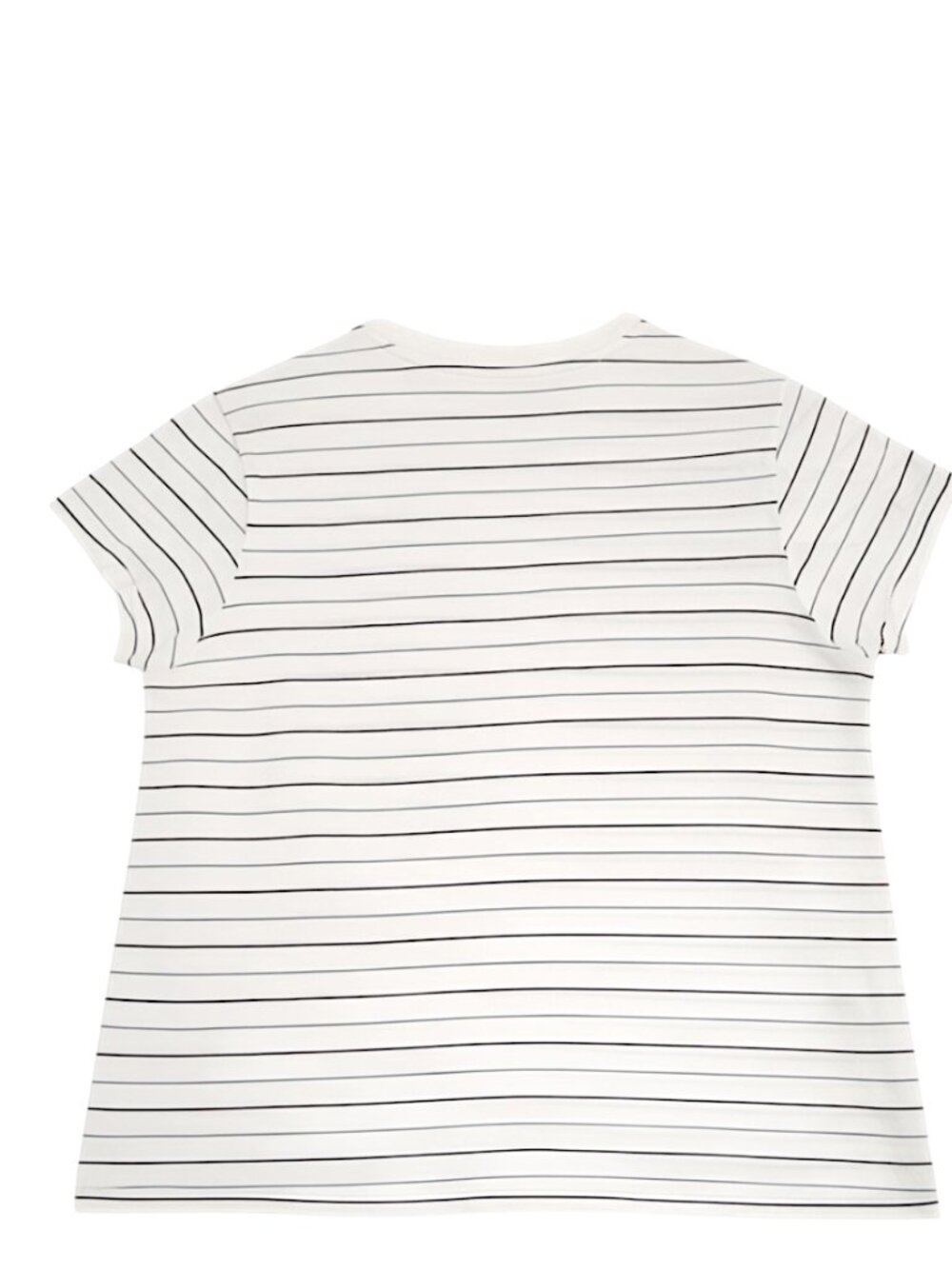 Universal Thread Striped Tee White Black Blue Short Sleeve Top Medium - Picture 4 of 4
